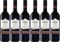 Andes Merlot QualitäTswein Trockener Rotwein Aus Chile 4500Ml, 6Er Pack