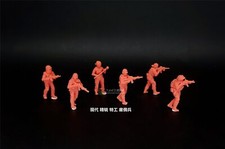 MINIATURE 1/72 SOLDIERS Modern Elite Special Agent Mercenary 6PCS Plain Model