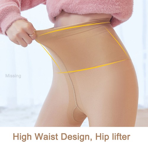 Pantimedias térmicas ajustadas transpirables altas elásticas de doble capa para mujer - Imagen 3 de 24