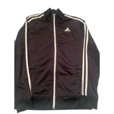 Adidas Youth Black Track/Soccer Jacket Three Stripes