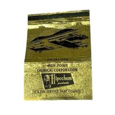 High Point Chemical Corp High Point North Carolina Vintage Matchbook Cover B27