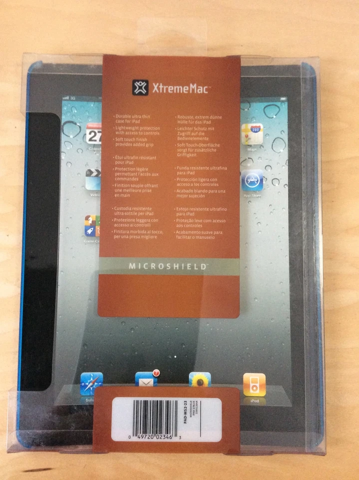 NEW XtremeMac PAD-MS2-23 MicroShield Ultra-Thin Case for Apple iPad 2 - BLUE  - Image 2 of 4