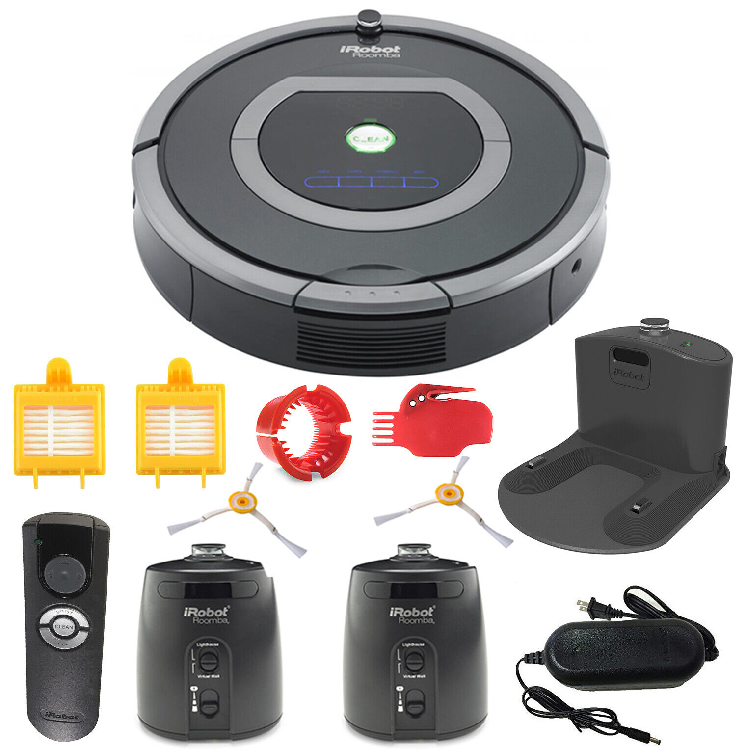 iRobot Roomba 780 Vacuum Cleaning Robot - Silver/Gray