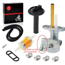 Fuel Valve Petcock filter Lever Screw For Kawasaki Prairie 400 KVF400 1999 -2002