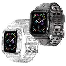 Shockproof Replacement Wristband Strap for iWatch SE Series 6 5 Fits Men Women