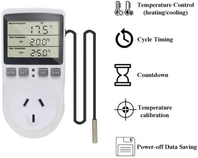 Digital Temperature Controller Outlet Socket Thermostat Plug with