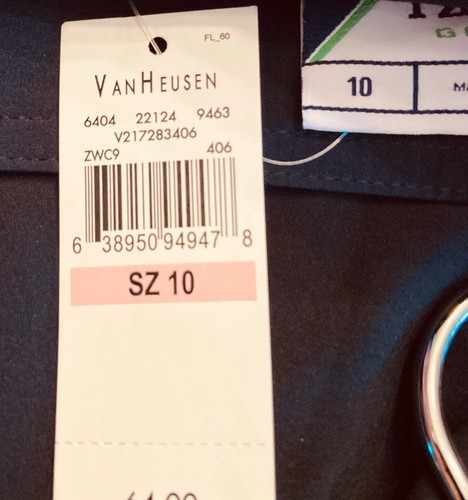 NWT Izod Woman's Blue Golf Skort Skirt Shorts Size 10 Polyester Blend, MSRP $64. - Picture 4 of 7