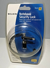 NIB Belkin Laptop Notebook Security Lock 6ft Galvanized Steel Cable F8E550