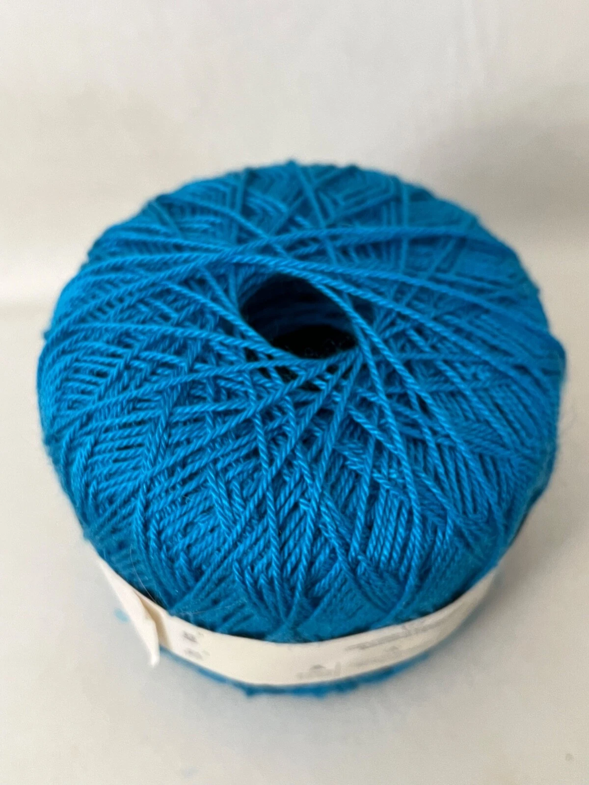 Pingouin RIVIERA Perle` 100% Acrylic 1 Cake BLUE 100g 283 yds Yarn Made in Italy - product detail image 6