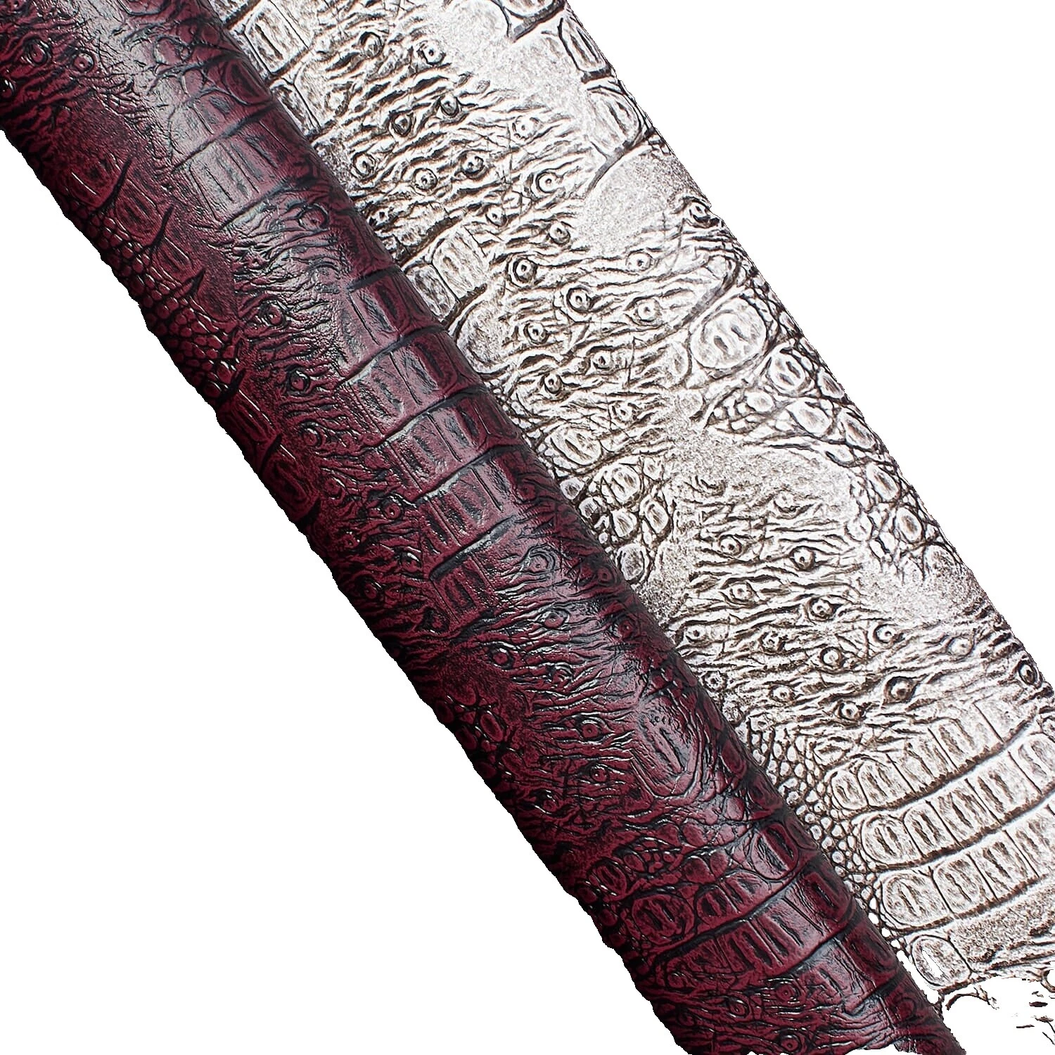 Vinilo/poliéster recubierto de vinilo (PVC) telas artesanales de impresión de piel de serpiente