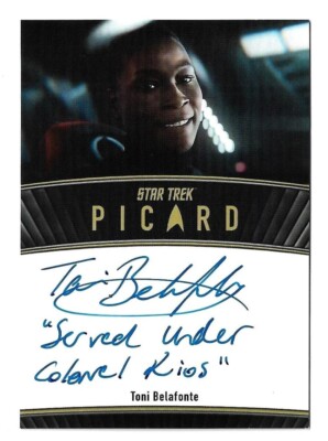 Star Trek Picard Seasons 2 & 3 Autograph Toni Belafonte Served under Colonel Rio