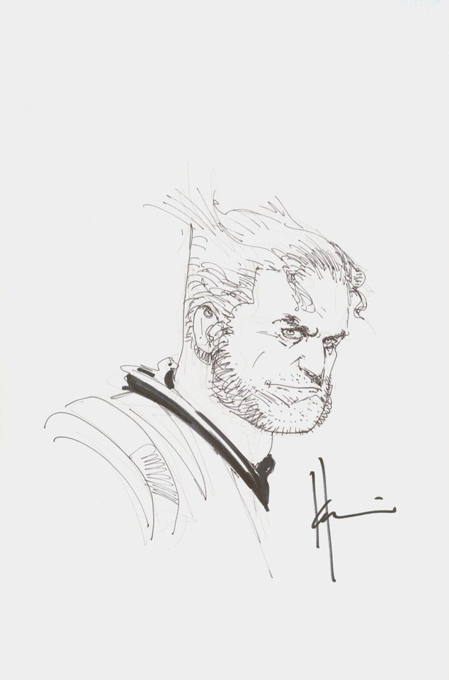 Howard Chaykin Signed Marvel Comics Original Wolverine Art Sketch / Logan Comic Art