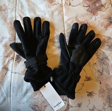 Goodfellow Mens Winter Gloves XL Black Lined Knit Cuff Textured Palm Fingers NWT