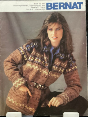 Bernat Book 294 Knitting Patterns Leaflet 