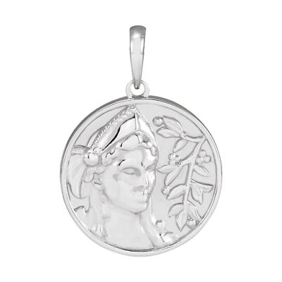 Sterling Silber 22x15 mm Athene Anhänger Geschenk für Mutter