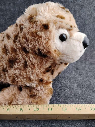 Petting Zoo Seal Plush Stuffed Animal Tan Brown Soft Toy Spotted Speckled 14" - Picture 10 of 12