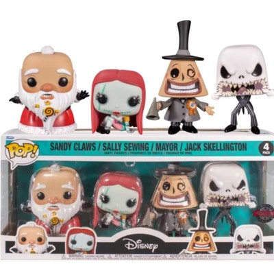 Funko Pop! The Nightmare Before Christmas 4-Pack Sandy Claws Sally Mayor Jack