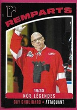 2022 Quebec Remparts 25th Anniversary GUY CHOUINARD Legends Black Parallel 19/30
