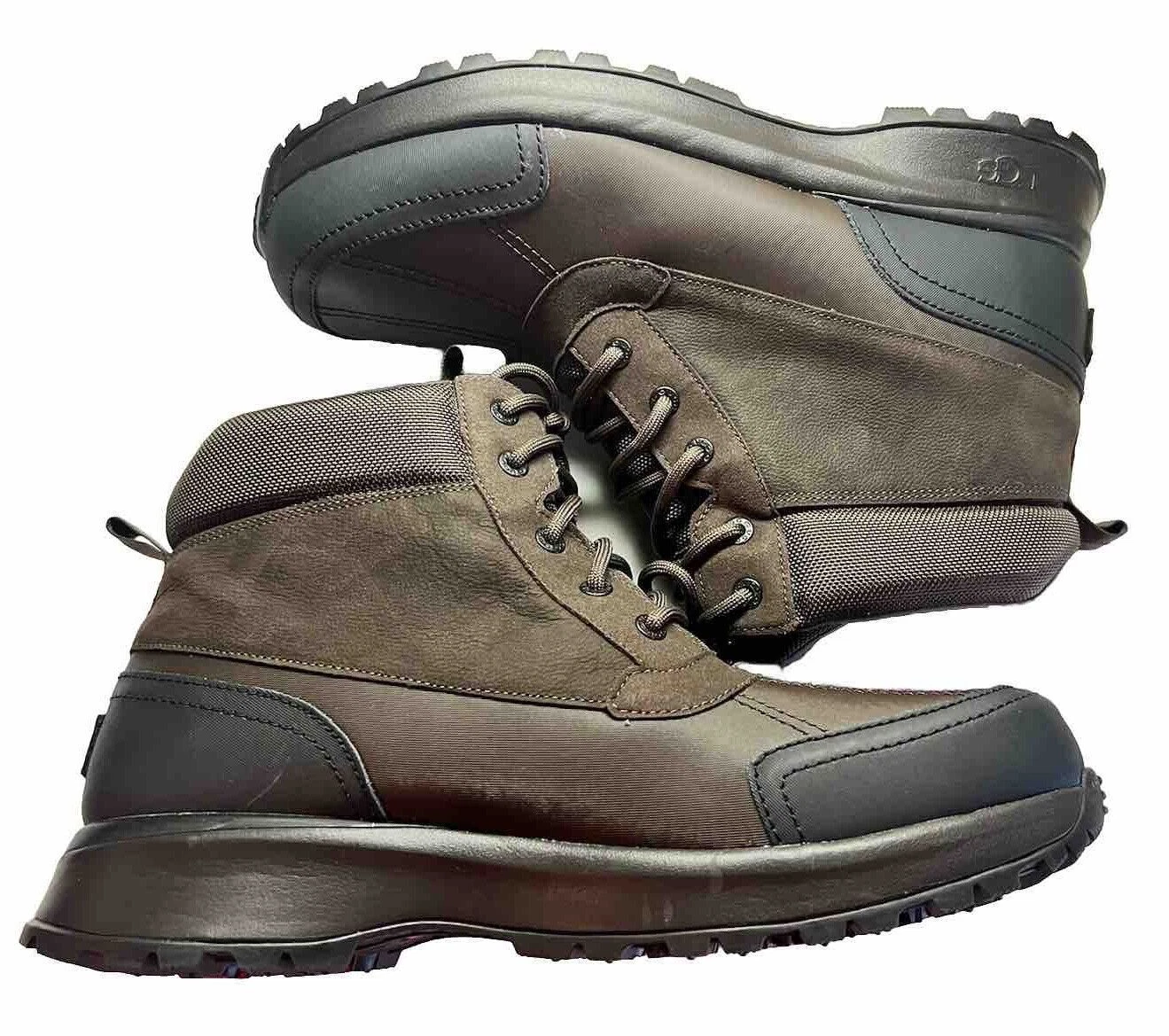 UGG EMMETT DUCK BOOT STOUT LEATHER WATERPROOF LACE UP MEN'S BOOTS US SIZE 13 NEW