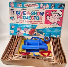 Vintage UNTESTED 1964 Kenner Give A Show-Projector 505 Set W/ 112 Color Slides