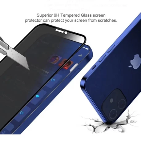 Für iPhone 11, Anti-Spionage Privatsphäre Hartglas Displayschutzfolie, vollständige Abdeckung - Bild 5 von 11