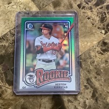 2024 Topps Bowman Baseball Heston Kjerstad Green RC Rookie ROY-14 Orioles B-17