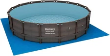 Bestway 15125 16' x 48" Power Steel Round Frame Above Ground Pool Set & Pump