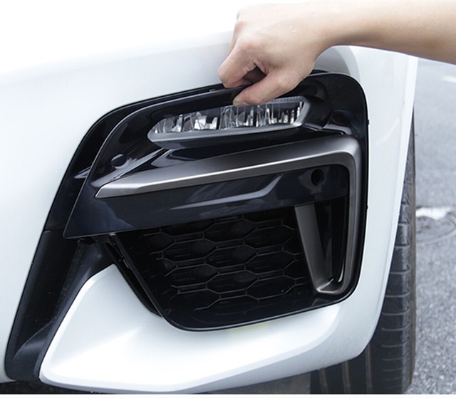 Pair Front Fog Light Frame Cover Grille Trim For BMW X3 X4 G01 G02 2018