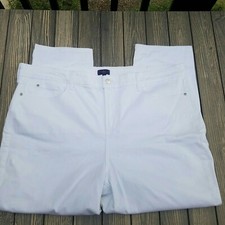 NYDJ 22W White IRA Relaxed Ankle 5 Pocket Lift  Tuck Technology Jeans