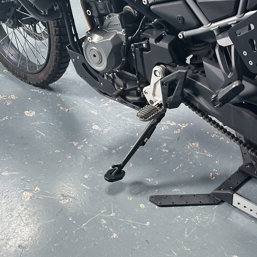 CNC Side Stand Kickstand Enlarge Plate Extension Pad Black For CFMOTO 450MT 2024 - Picture 3 of 24
