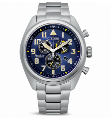 Citizen Sapphire Super Titanium Men's Watch Chronograph Garrison AT2480-57L