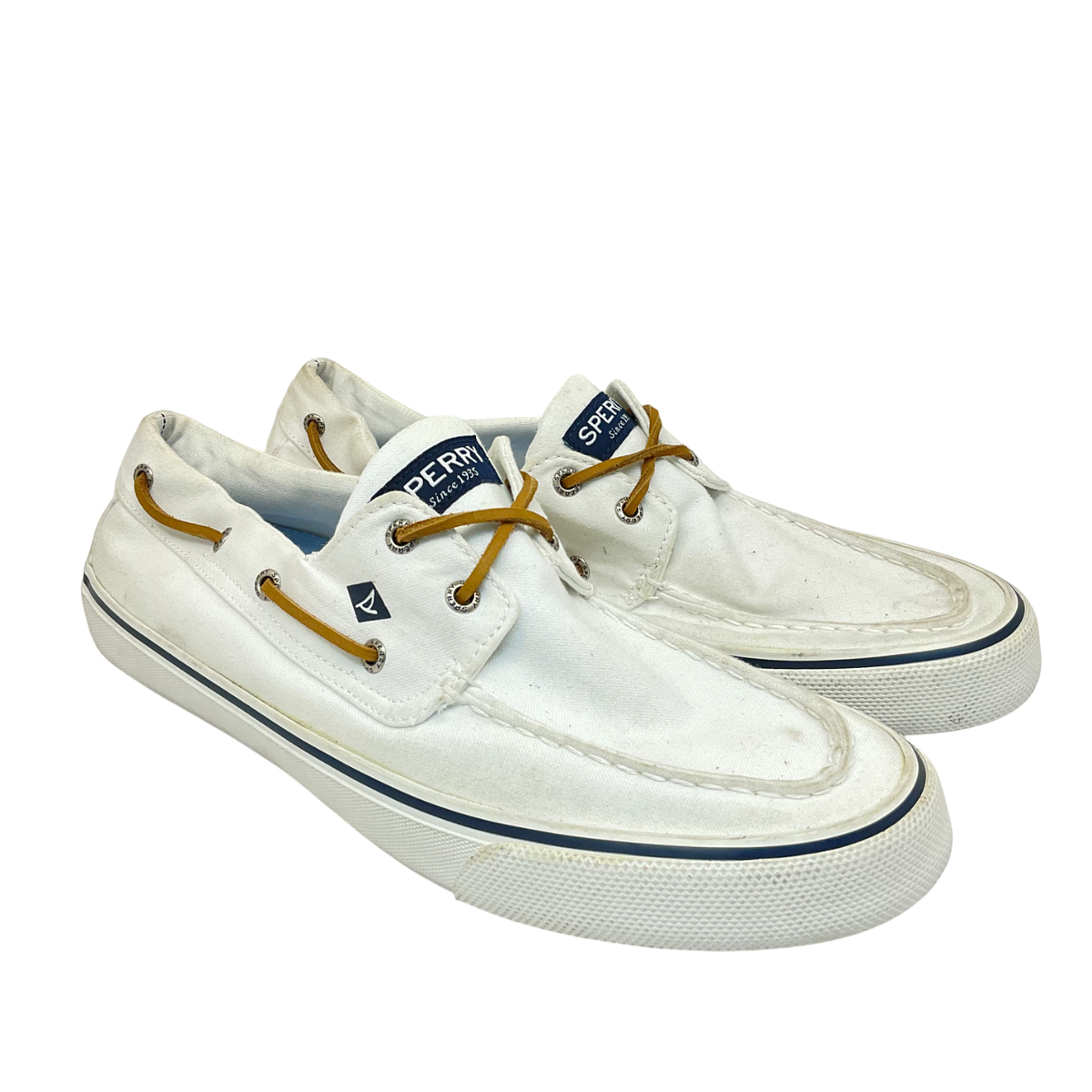 Sperry Men's Top Sider Bahama II 2-Eye Boat Shoes STS19246 White