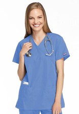 NWT Cherokee Workwear Women's Mock Wrap Tunic Scrub Top - 4801