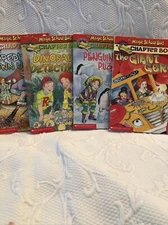 4 Books: The Magic School Bus Chapter Books: New Paperbacks #6,8,9,10