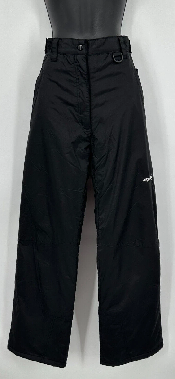 SkiGear Womens Activewear Snowboard Ski Pants Medium Black Nylon Softshell Lined