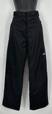 SkiGear Womens Activewear Snowboard Ski Pants Medium Black Nylon Softshell Lined