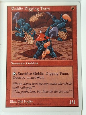 Goblin Digging Team - 5th Edition Core Set - Magic the Gathering MTG Nice!