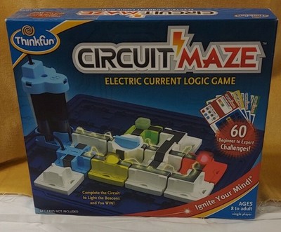Thinkfun Circuit Maze Electric Current Logic Game Complete  game is EUC box 
