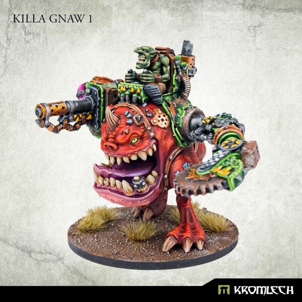 Killa Gnaw 1 -Kromlech-Ork Squig Rider Gretchin Snagga Squighog