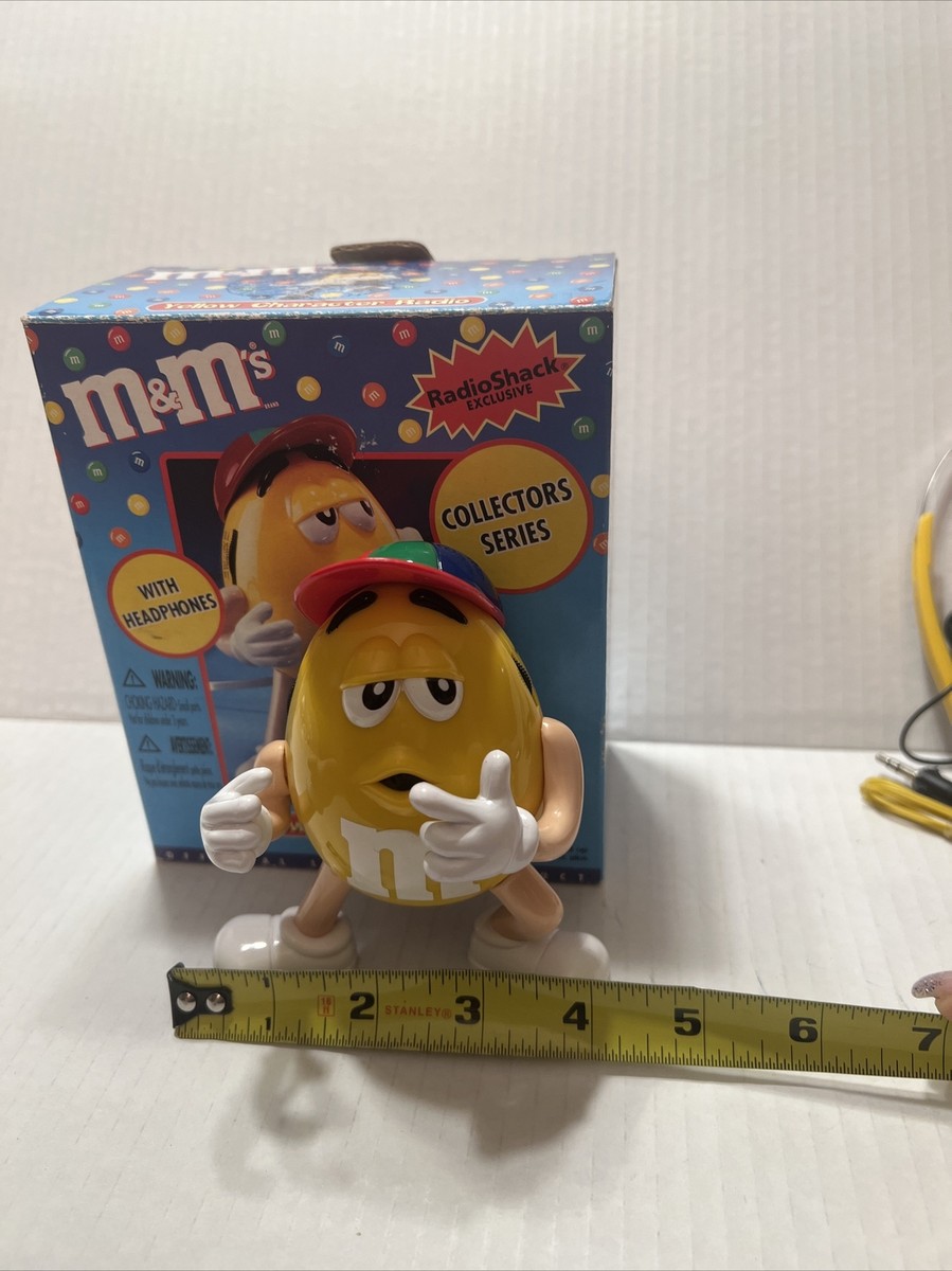 Vtg. M&M Radio W/Headphones In Box Yellow M&M Collectable | eBay