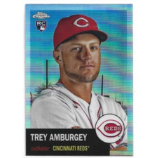 2022 Topps Chrome Platinum Cincinnati Reds Trey Amburgey Refractor RC