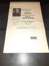 Clark Dennis Our Lady Of Guadalupe Rare Original 1954 Promo Poster Ad Framed