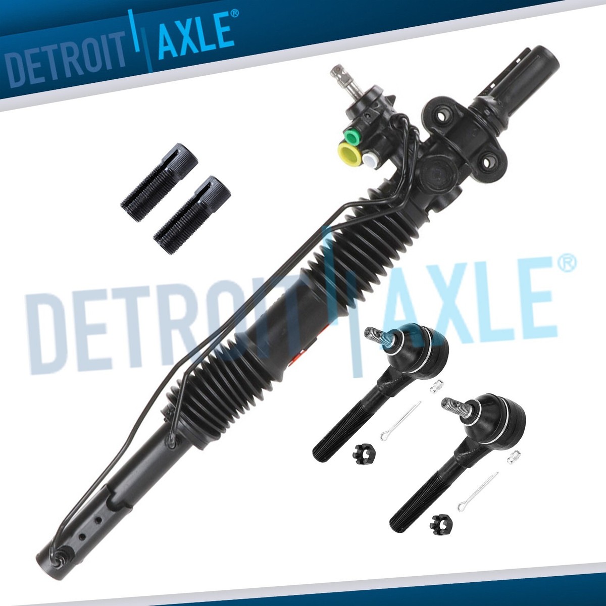 Power Steering Rack & Pinion With Sensor Port +New Tie Rod for