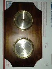 Vintage Wood Airguide Weather Station Thermometer Humidity  Stormy Change Dry 