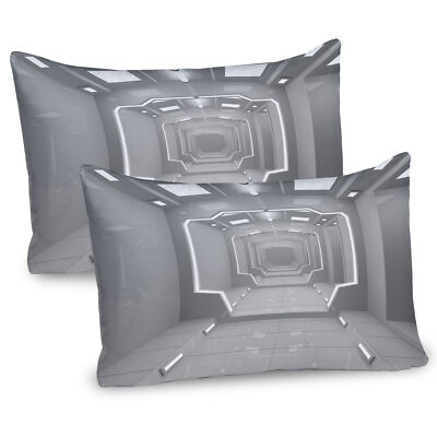 Planet Sun System 2 Teiliges Kissenbezugs Set 40x80cm