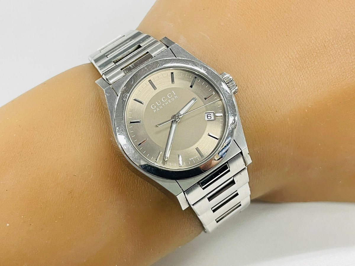 Discount Gucci Pantheon 115.4 Quartz Gold Dial Swiss Made