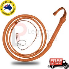 Bull Whip 10 feet long 16 strands Genuine Real Cow Leather Stock Whip Heavy Whip
