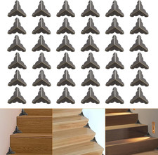 36 PCS Stair Dust Inner Corners for Wooden Steps, 25Mm Antique Decorative Corner