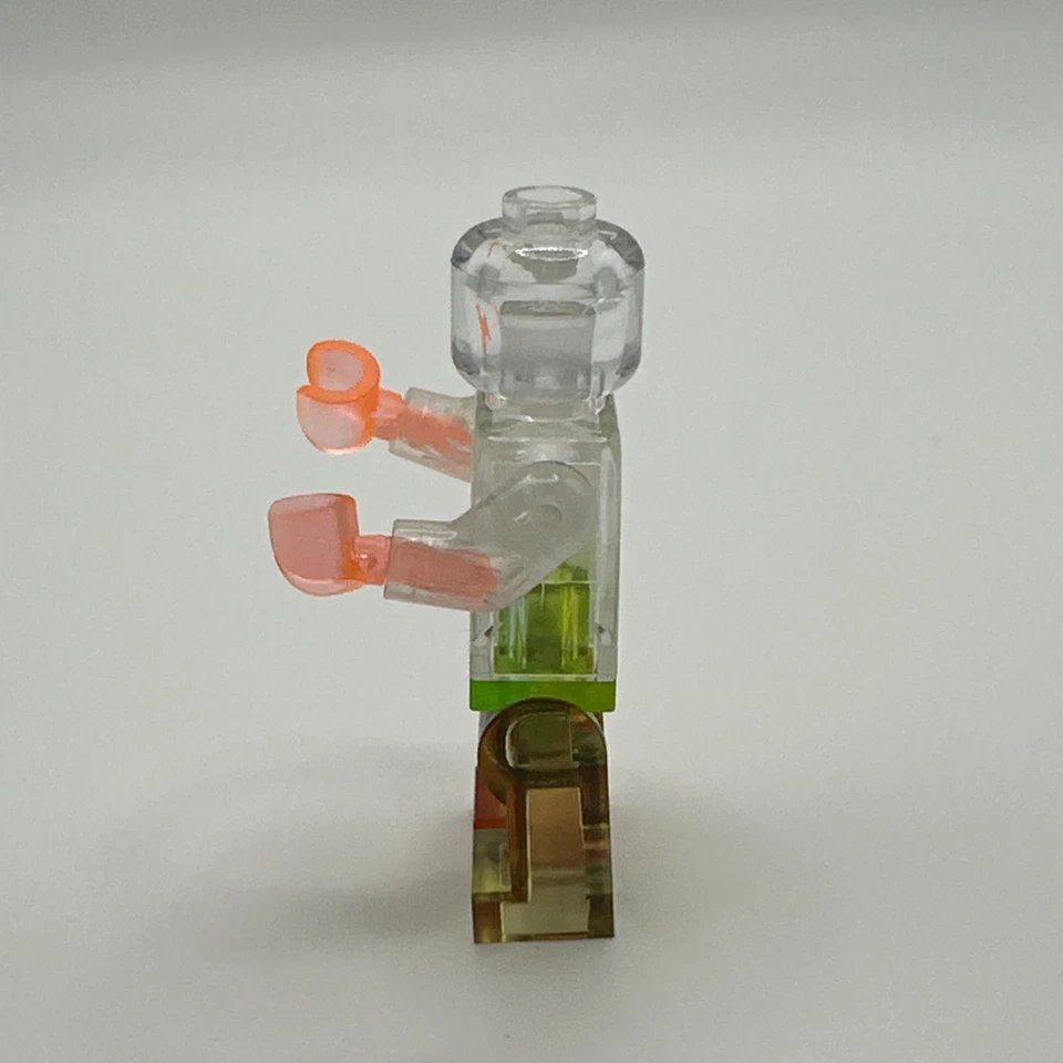 Lego Minifigure Prototype Trans Transparent Employee Test PC Polycarbonate Broke - Image 2 of 4