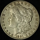 1891-CC $1 Morgan Silver Dollar - Free Shipping USA
